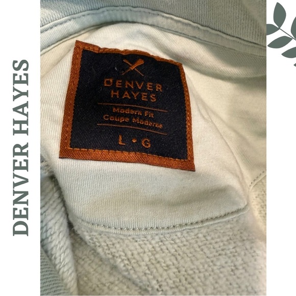🛍️3/$40 Denver Hayes Light Green Pullover Hoodie | Classic Fit | Size Large - Picture 5 of 5